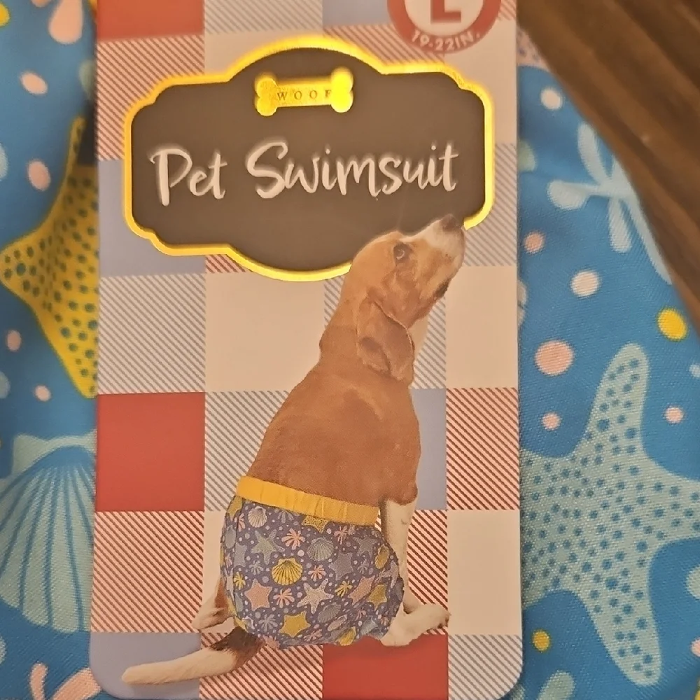 Blue Dog Swim Trunks